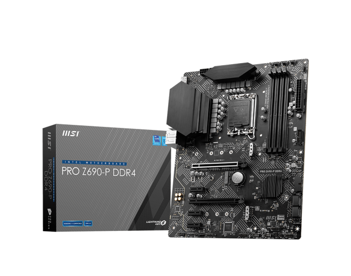 MSI MOTHERBOARD 690 (PRO Z690P DDR4) (FOR INTEL)